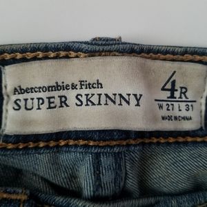 Abercrombie & Fitch Jeans Super Skinny Size 4R